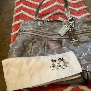 Coach purse large with dust cover